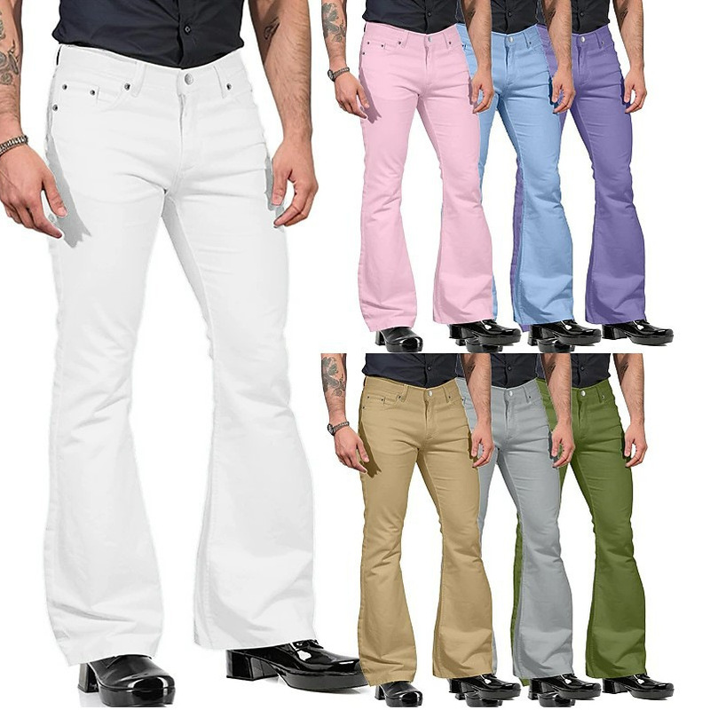 2025 Amazon Hot Sale Men's Casual Vintage Flared Pants