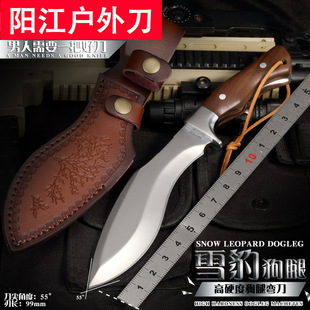 E-commerce explosions best selling Yangjiang manufacturers in stock keel integrated snow leopard machete outdoor for portable sharp knife