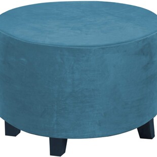 Cross-border Silver Fox Velvet Round Pedal Cover Thickened All-inclusive Round Low Stool Cover Household Sofa Step Stool Protective Cover