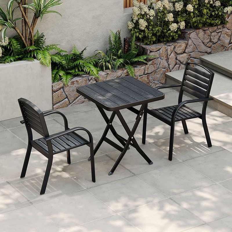 Respaldo de silla en la tienda de té con leche al aire libre balcón al aire libre ocio imitación de silla de Ratán al aire libre silla de comedor comercial apilada en el hogar individual al aire libre