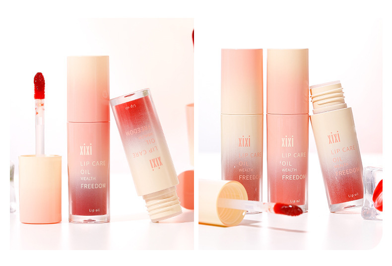 Makeup xixi Water Wave Apricot Dew Lip Gloss Moisturizing Water Light Mirror Lip Gloss Dudu Lips Pure and Elegant Whitening Lip Gloss Lip Gloss undefined