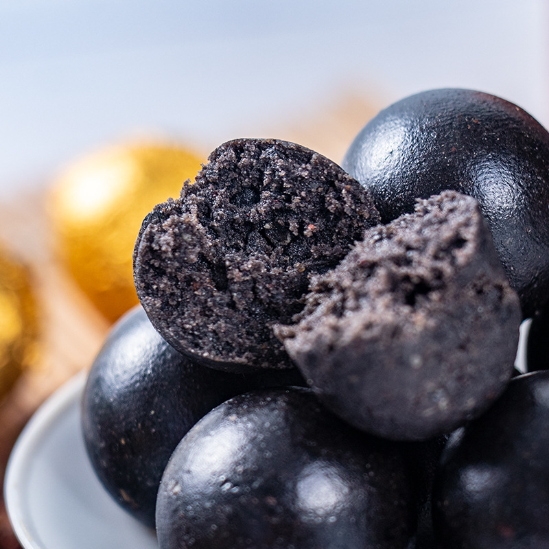 Hanqiao Hall Berry Mountain Peach Mountain Peach Mountain Peach Mountain Berry Black Sesame Pill Large Quantity Wholesale