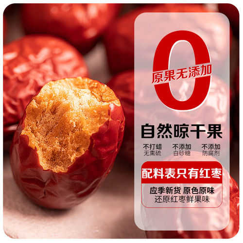 Bag of 500g Xinjiang Gray Jujubes (Chinese Red Dates) - Hand-Packed, He Tan Wash-Free Gray Jujubes for Soup, Tea, and Snacks - Wholesale