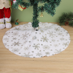クロスボーダーのクリスマスの木のスカートのビーズの雪の花のスパンコールの木のスカートの90120cmのぬいぐるみの木のスカートのクリスマスの白い木のスカートの装飾