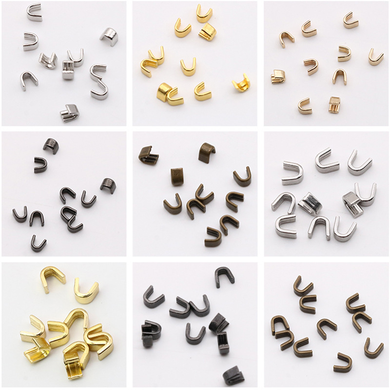 No. 3, No. 5, No. 8, No. 10 zipper top stop head System bottom stop tail system plug stop mouth U-size luggage leather bag metal accessories