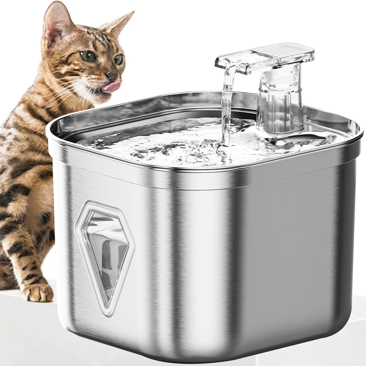 Новый трансграничный диспенсер для воды Amazon Pet Smart Cat автоматический индукционный кормушка с постоянной температурой поставляет воду большой емкости