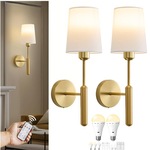 跨境美式亚马逊壁灯免布线电池供电客厅灯床头灯氛围感三色充电灯