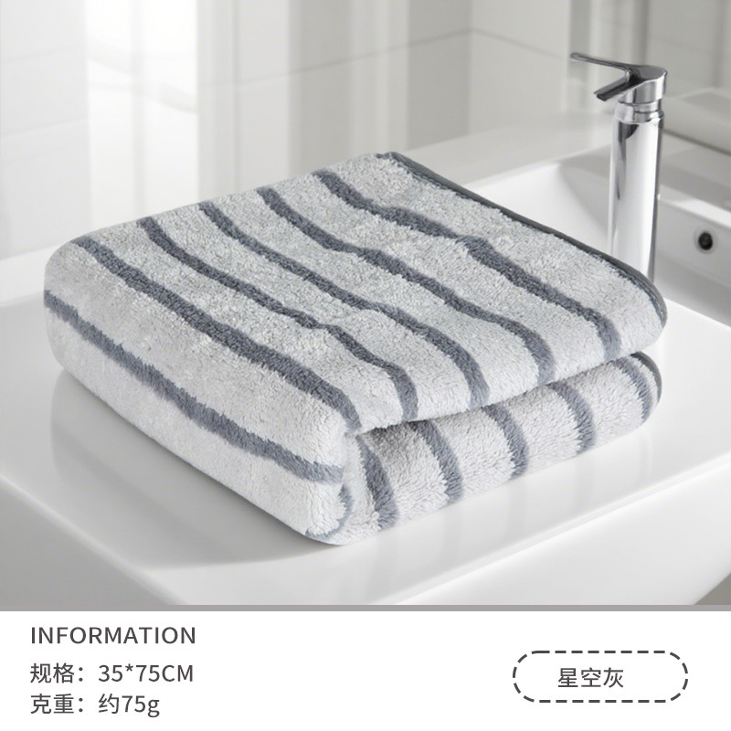 Toalla de vellón de coral absorbente Toalla de secado rápido para el hogar de estudiantes adultos engrosada Toalla de secado de cabello Toalla de cara al por mayor no de algodón