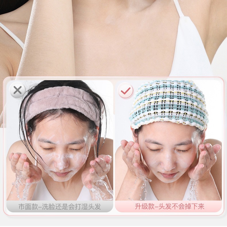 カチューシャのヘアバンドは薄くて通気性があります。頭の上の髪はふわふわしています。|undefined
