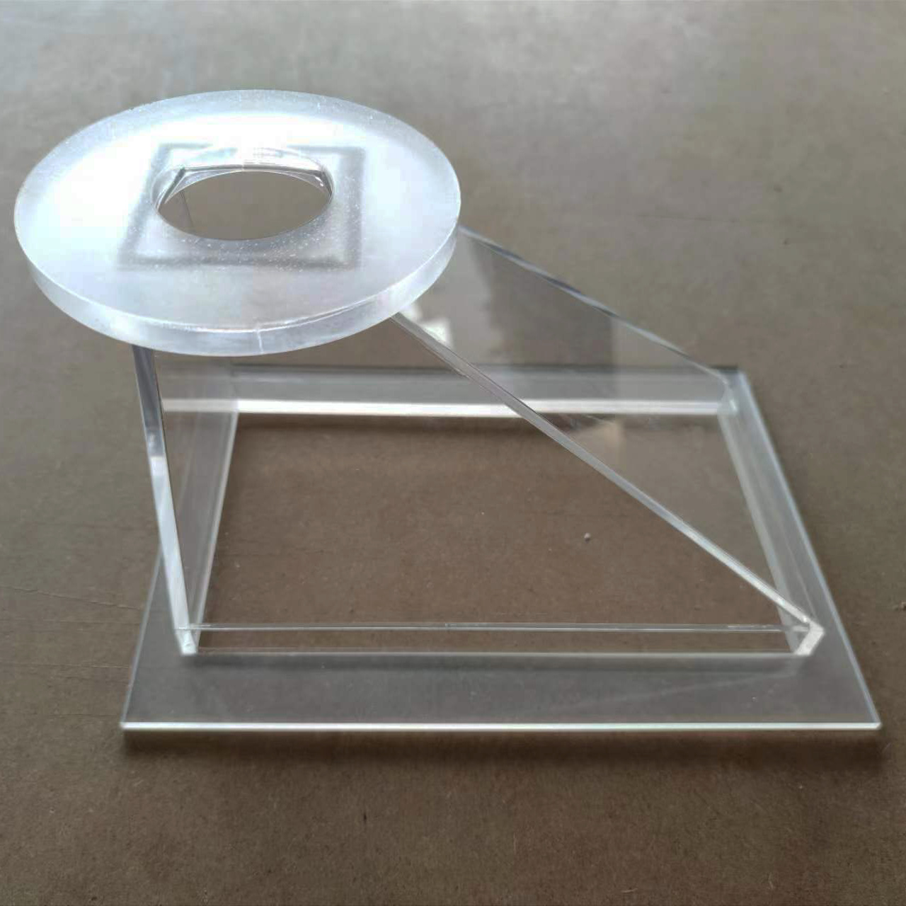 亚克力实验装置异形有机玻璃仪器锥体漏斗透明亚克力配件实验道具