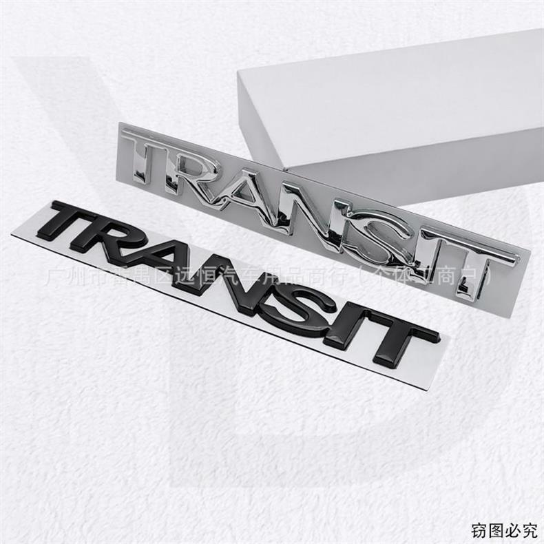 Suitable for Jiangling Transit new generation vehicle door badge TRANSIT car tailgate label metal English label