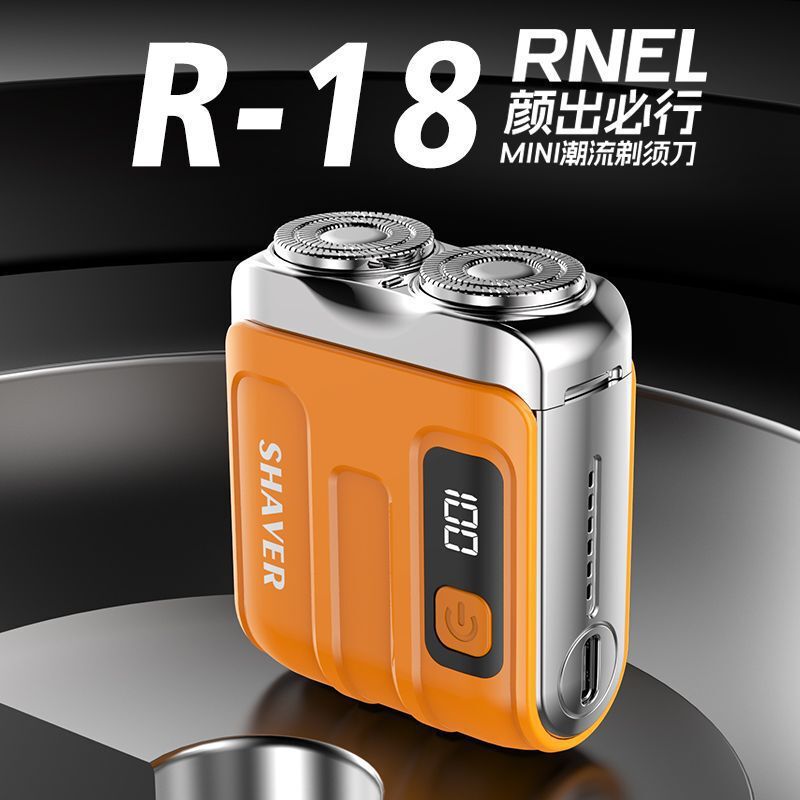 Men's Electric Shaver Travel Portable Mini Rechargeable Shaver Gift for Father and Boyfriend