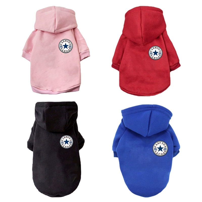Собака свитер одежда любимчика свитер на флисовой подкладке осень толстовка с капюшоном Одежда для собак французский ведро Бомеи средних и больших собак