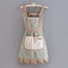 Suspenders, small princess costume, green towel, floral print