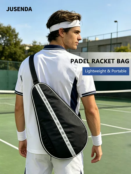 Padel tennis racket bag, new cross-border high-end outdoor sports waterproof padel tennis shoulder bag with custom logo