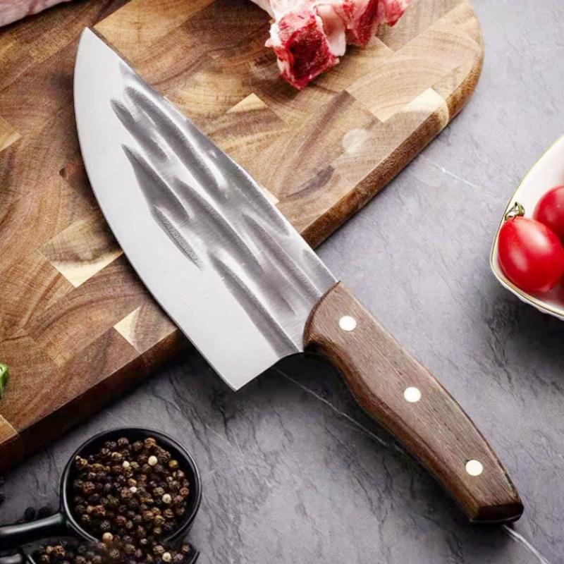Боевой нож для ковки свинины, разделка свинины, разделка мяса, кухонный нож для убоя скота, нарезка лезвия, супербыстрый мясной киоск продает нож для мяса