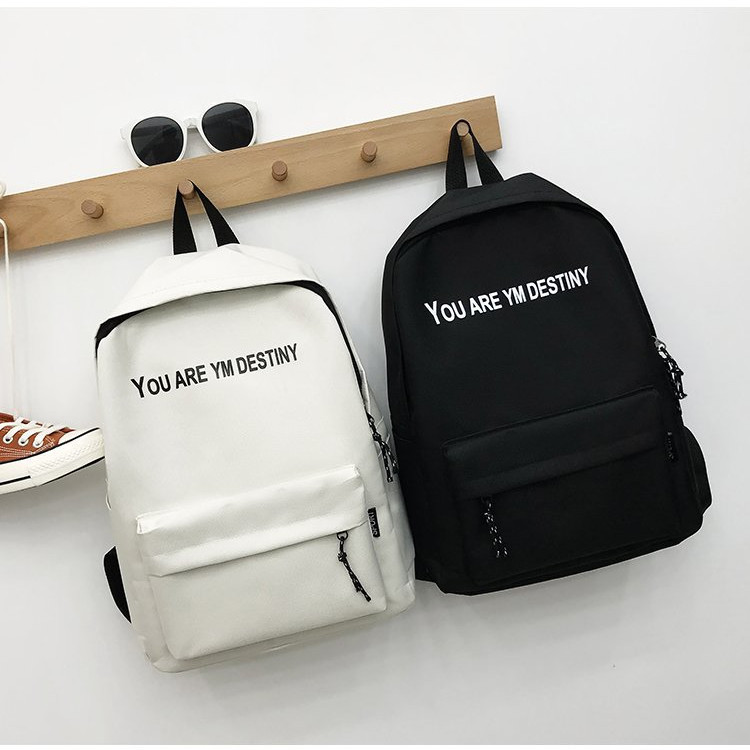 Letter Backpack New Fashion Casual Men's and Women's Student School Bags Large Capacity Travel Backpack Wholesale Dropshipping