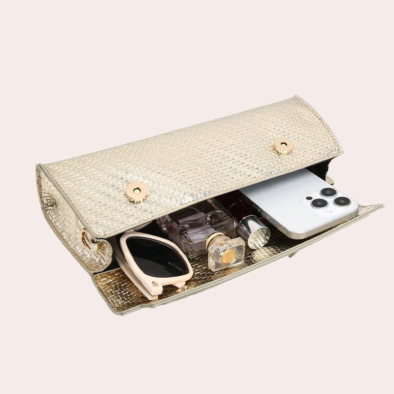 2025 Summer New Snake Print Handbag Evening Clutch Long Small Square Bag PU Trendy Fashion Versatile Women's Bag - Thumbnail 3
