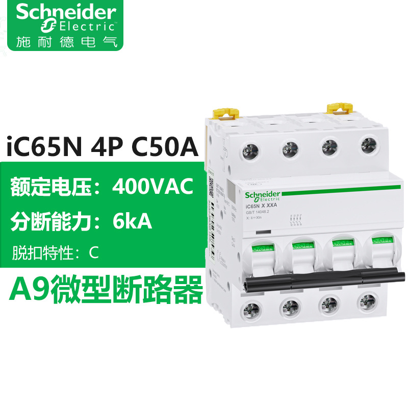 Interruptor de Circuito Miniatura para el Hogar Schneider, Interruptor de Circuito IC65N, Interruptor de Circuito Tipo A9 C 2P4Pc16a, Interruptor de Aire image 40