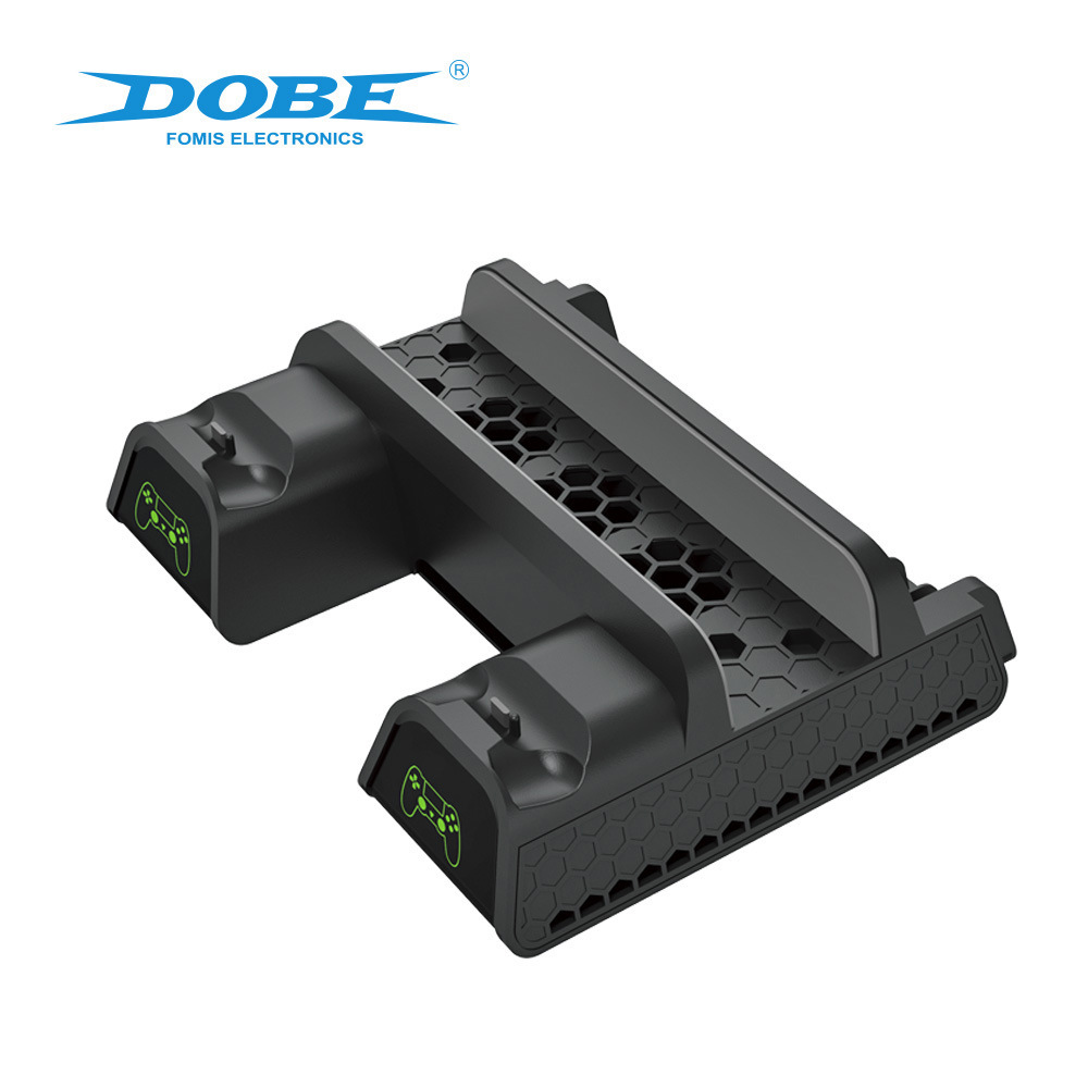 PS4 / SLIM / RPO Multipurpose Fan Base Bracket con mango de almacenamiento de disco con indicador de doble carga