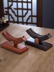 普洱茶架子黑檀實木茶架茶托茶餅架支架茶葉餅茶架展示架茶具配件