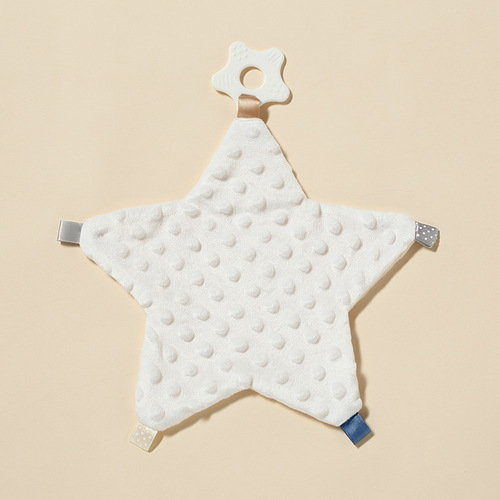 Doudou comfort napkin, baby can chew teether, baby doll, sleeping artifact, hand puppet toy, five-star
