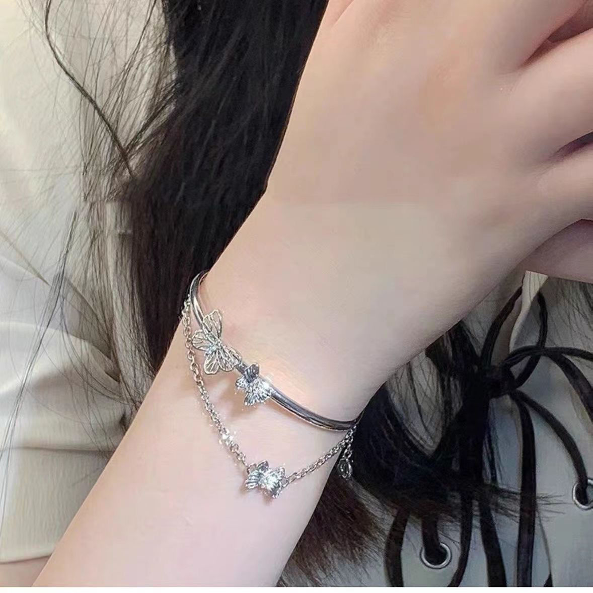 Límite de tiempo limitado 8.8 Seis pulseras Ping An Bamboo Lotus Pulsera para estudiantes ins Advanced Ajustable para enviar novias Examen de ingreso a la universidad