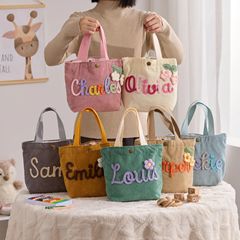 厚手のウールの名前 シンプルなスタイルのハンドバッグ 両面プリント 多用途 大容量 レディース キャンバスバッグ 麻縄 ショルダー ビーチ