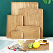 水曲柳木质托盘长方形面包烘焙店糕点展示木制平盘烘焙店展示盘