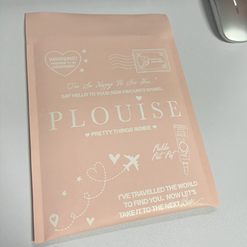 Nude pink bubble bag formulated co-extruded film bubble envelope bag foam express bag wholesale express packaging bag factory