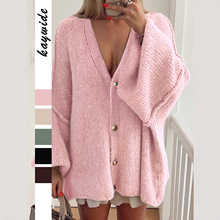 逸灿跨境欧美休闲简约宽袖毛织衬衫毛衣女装2025秋冬亚马逊独立站