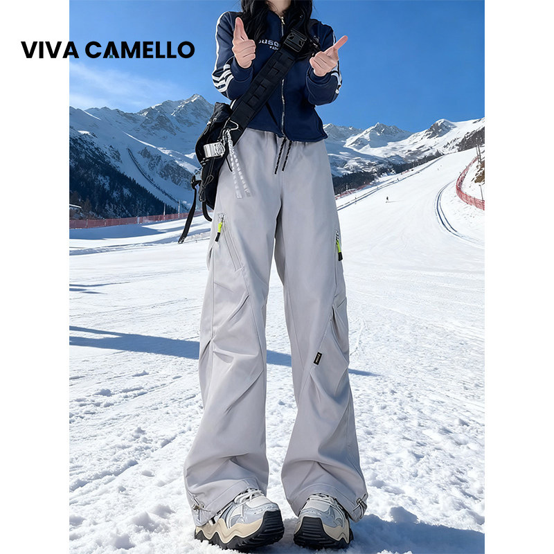 VIVA CAMELLO Spring/Summer Thin Outdoor Pants for Women, Waterproof and Windproof, Quick-Dry Workwear Pants for Petite Women VIVA CAMELLO Spring/Summer Thin Outdoor Pants for Women, Waterproof and Windproof, Quick-Dry Workwear Pants for Petite Women