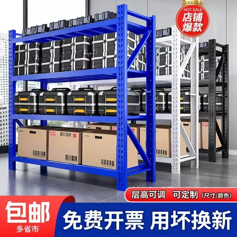 仓储货架多层置物架仓库重型落地展示架加厚家用超市多功能铁架子