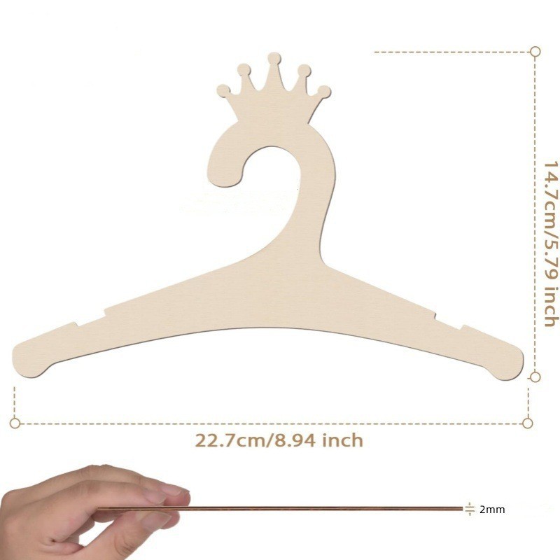 Colgador de ropa infantil de madera con diseño de oso de Amazon Tiktok, decoración colgante para el armario del cuarto infantil. image 11