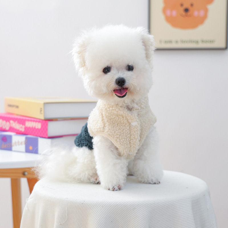 宠物衣服秋冬新款小型犬幼犬快乐狗猫保暖舒适遛弯小先锋马甲|undefined