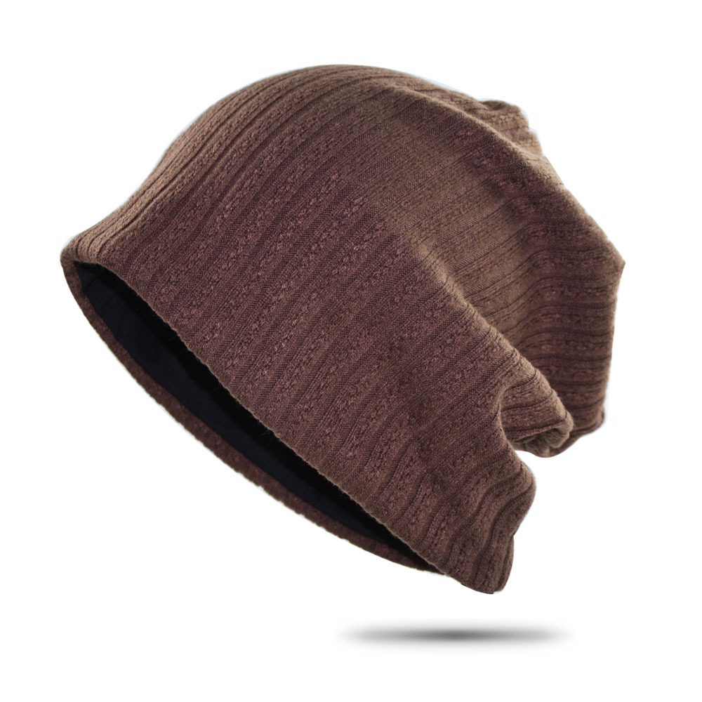 Cross-border Autumn New pile hat men's AliExpress wheat grain toe cap women's winter Amazon knitted pullover hat