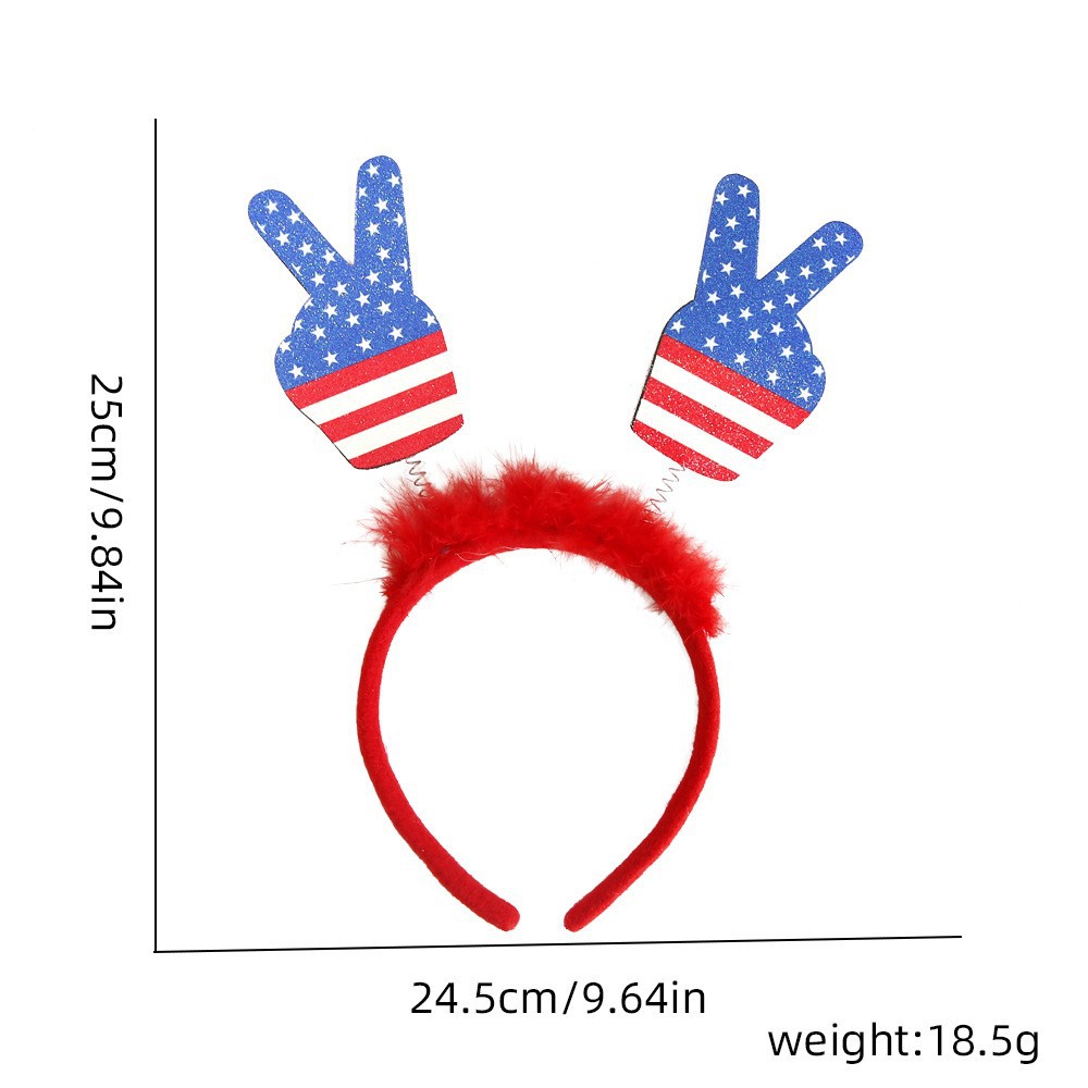 Estados Unidos, Canadá, México, decoraciones de la Copa del Mundo, fanáticos estadounidenses, bandas de pelo, porristas de fútbol, cheerleaders, bandera de Estados Unidos, cabeza