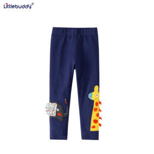 Spring and summer girls slim leggings baby pants European and American style girls leggings slim embroidered fashion factory wholesale