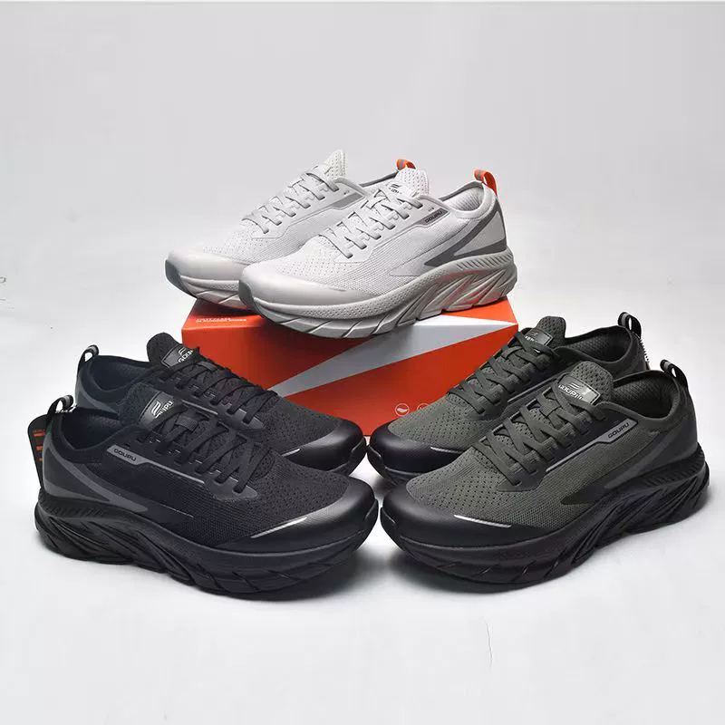 Новые трансграничные внешнеторговые легкие дышащие и износостойкие весенне-осенние мужские кроссовки для бега на открытом воздухе и отдыха на толстой подошве.