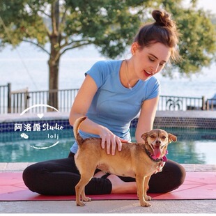 2022 Yoga Wear Women's Tops Quick-Drying Dance Rhythm Gym Sports Morning Exercise Running Round Neck Short Sleeve TS Sports Quick-Drying