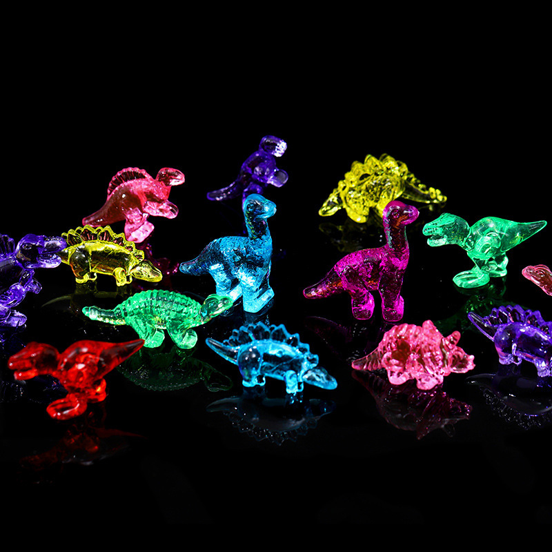 Children's dinosaur gem toy acrylic Diamond archaeological play house treasure colorful imitation crystal gem puzzle