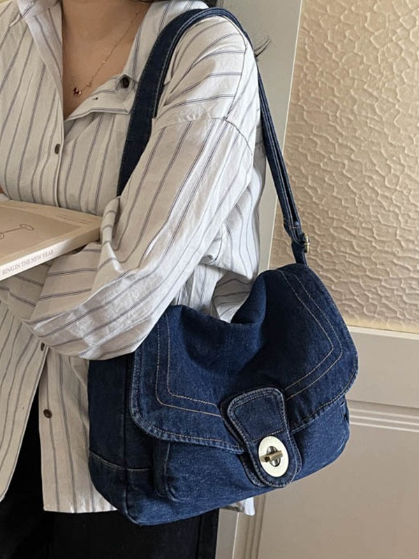 2026 nuevo bolso de denim de moda de mujer de gran capacidad retro mochila de alta calidad sensación de clase viaje bolsa de mano