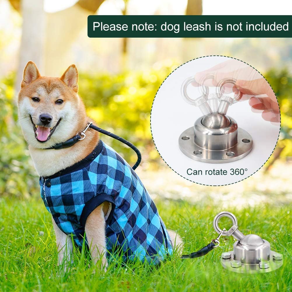 Pila fija transfronteriza, perno de acero inoxidable para exteriores, cuerda para perros, anti-liberación para mascotas, clavo para perros, pila para perros, fijador para perros grande