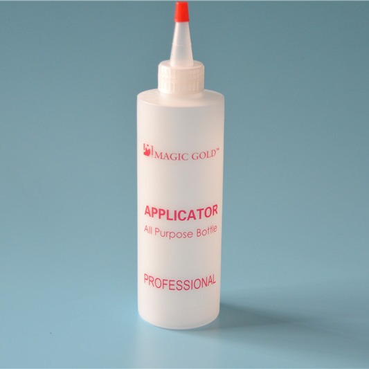 现货PE尖嘴塑料瓶16oz500ml酱料挤压瓶 胶水瓶奶油瓶颜料瓶平肩瓶