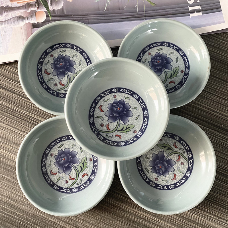 One dollar store blue and white vinegar dish porcelain melamine dish small dish 1 yuan store 2 yuan store supply wholesale One dollar store blue and white vinegar dish porcelain melamine dish small dish 1 yuan store 2 yuan store supply wholesale
