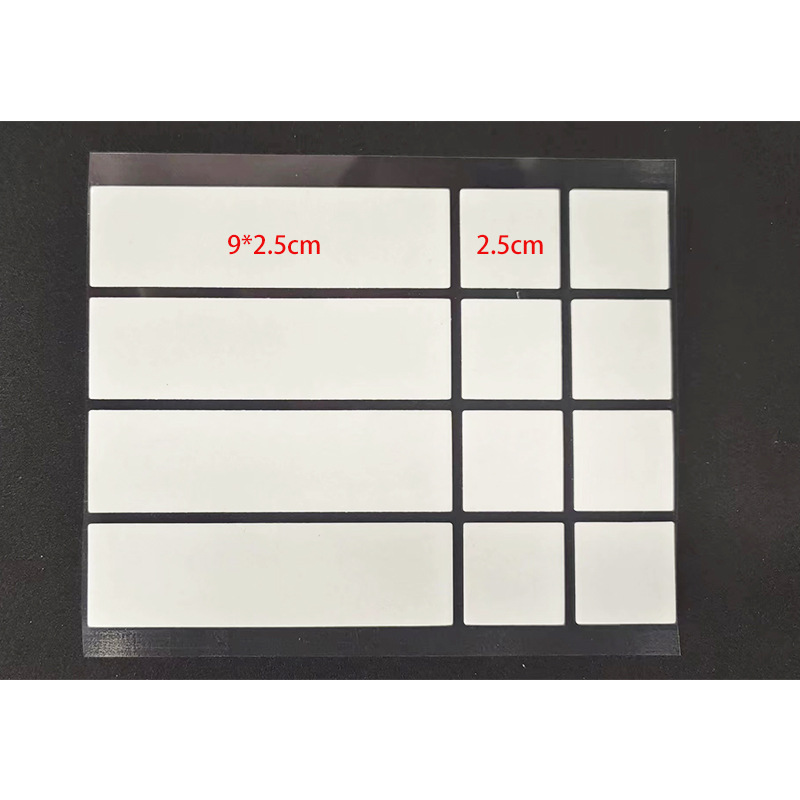 정사각형: 12/시트 (0.8mm 두께)-투명한 바닥