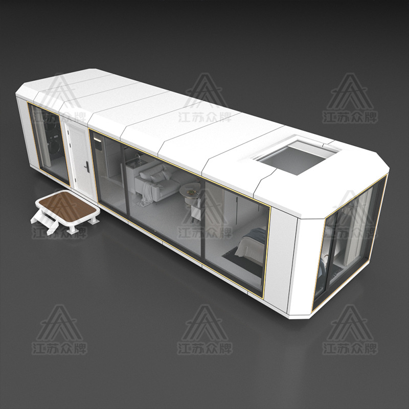 Cabina espacial Habitación móvil Residente B & B Hotel escénico al aire libre Habitación de cielo estrellado Apple Warehouse Red Container Sunshine Room