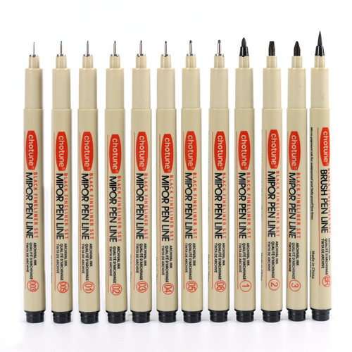 Autumn needle pen waterproof hook pen comic pen hook line drawing painting pen design stationery set