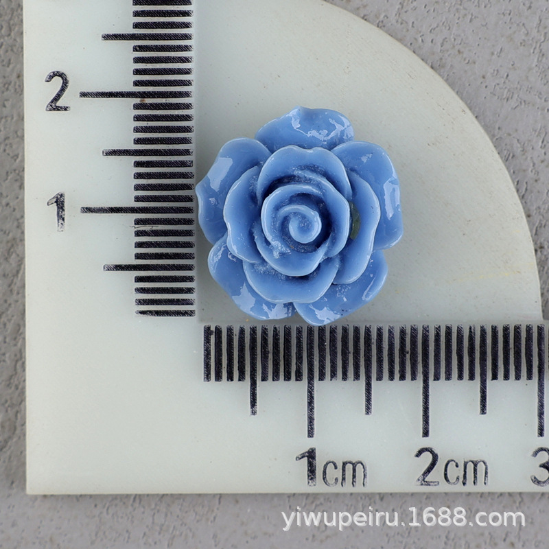 バラの花の樹脂の部品の髪飾りのbbクリップの材料のDIYクリームの携帯のケースの穴の靴のDIYの花