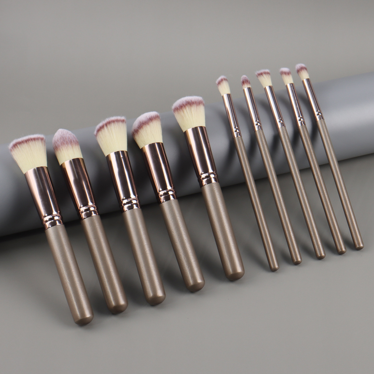 Amazon AliExpress sin logotipo herramientas de maquillaje transfronterizas nuevos productos 10 conjuntos de cepillos de maquillaje profesionales